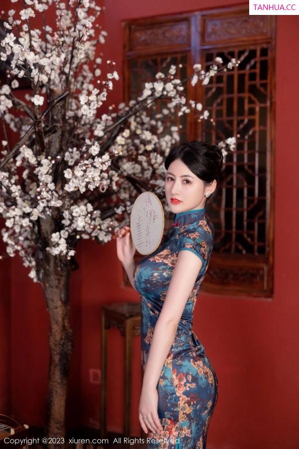 陈诗诗 诗诗 [XiuRen]高清写真图 2023.07.10 No.7051 诗诗kiki 旗袍黑丝第8张图片